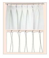 Blended Off White Linen Curtain Panel Carefree Heading