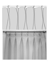 Textured Beige Linen Curtain Panel Carefree Heading